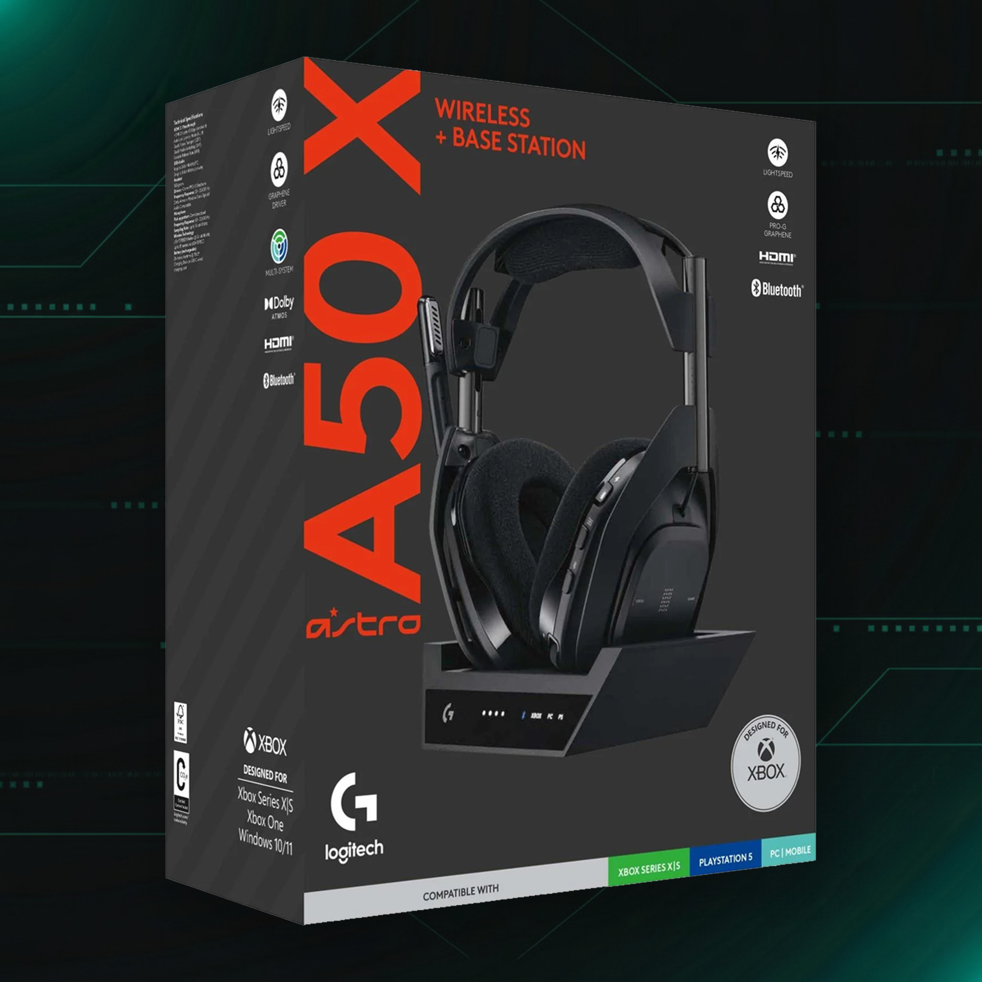 Astro A50 X Wireless Gaming Headset with Base Station – Open Box | سماعة الألعاب اللاسلكية أسترو A50 X مع قاعدة الشحن – مفتوح الصندوق