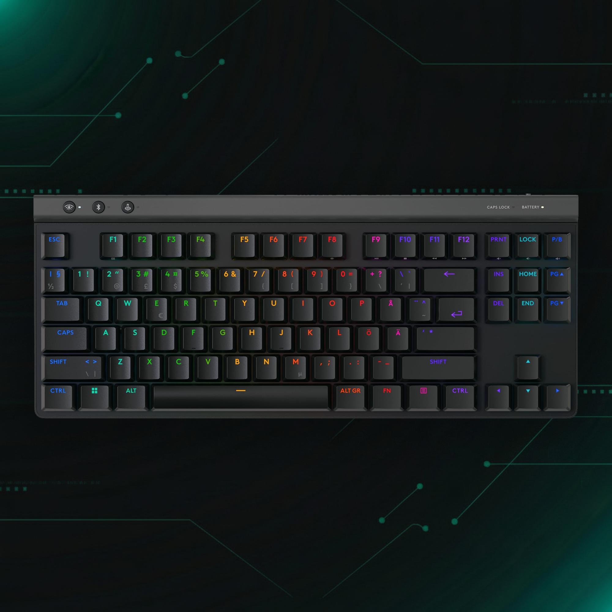 Logitech G515 TKL Wireless RGB Mechanical Gaming Keyboard – Open Box | لوحة المفاتيح الميكانيكية اللاسلكية لوجيتك G515 TKL بإضاءة RGB – مفتوح الصندوق