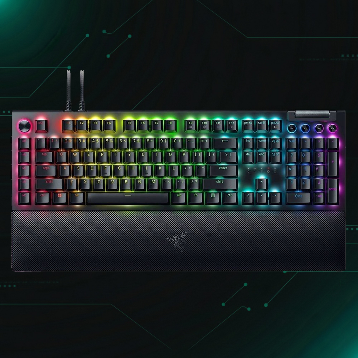 Razer BlackWidow V4 Pro RGB Mechanical Gaming Keyboard – Open Box | لوحة المفاتيح الميكانيكية رايزر بلاكويدو V4 برو بإضاءة RGB – مفتوح الصندوق