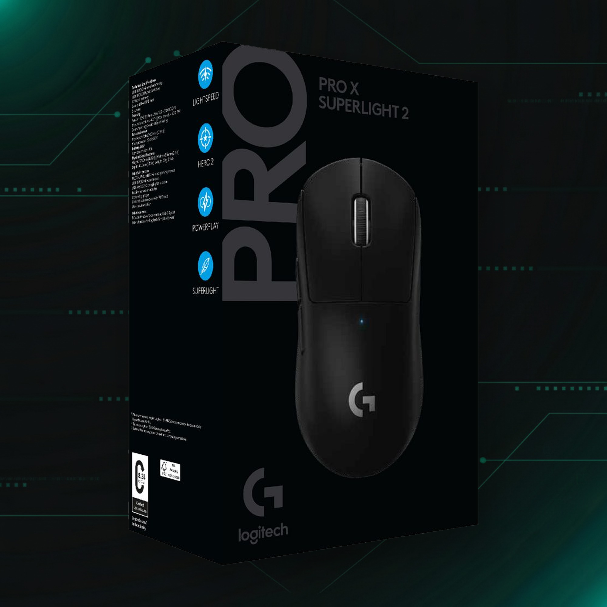 Logitech G Pro X Superlight 2 Wireless Gaming Mouse – Open Box | ماوس الألعاب اللاسلكي لوجيتك جي برو إكس سوبرلايت 2 – مفتوح الصندوق